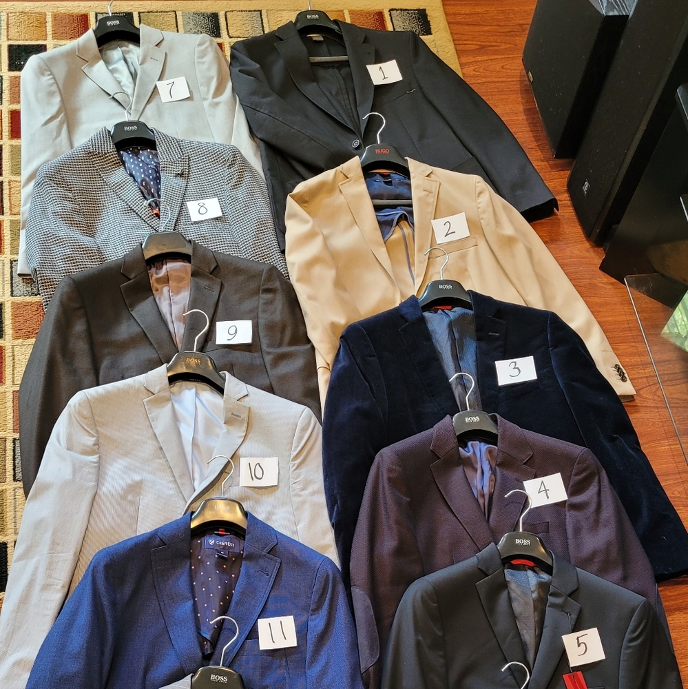 Lots of suits and blazers